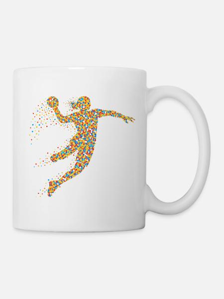 Handball Mädchen Spruch  - Tasse - Weiß
