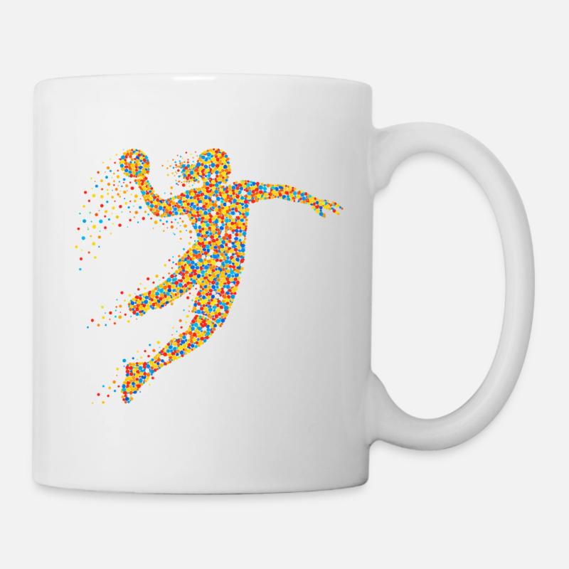 Handball Mädchen Spruch  - Tasse - Weiß