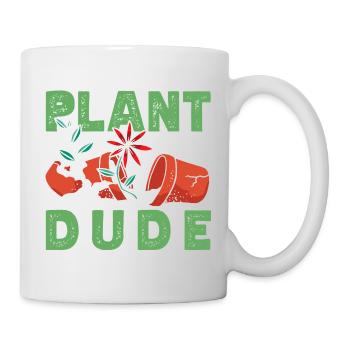 Plant Lovers Dude Plants Succulent Flower - Mug - white - Right