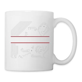 Straight lines instead of curves - Mug - white - Right
