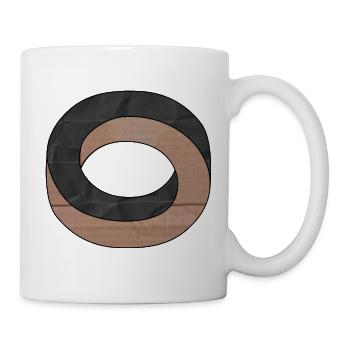 Optische Illusion Kreis - Tasse - Weiß - Rechts