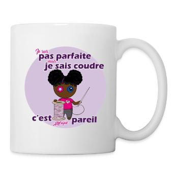 I'm not perfect but I know how to sew - Mug - white - Right