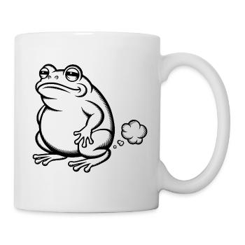 farting frog farting farting farting toad farting farting - Mug - white - Right