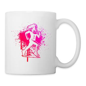 Running Love Look Clear pour la course - Mug blanc - blanc - Droite
