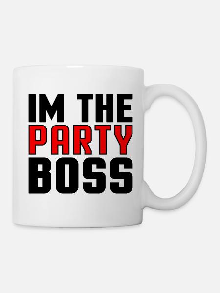 Ich bin der Party Chef - Tasse - Weiß
