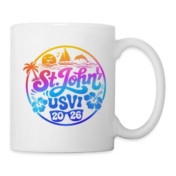 St. John USVI 2026 Spring Break Island Cruise - Mug - white - Right