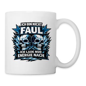 I'm charging energy for skulls - Mug - white - Right