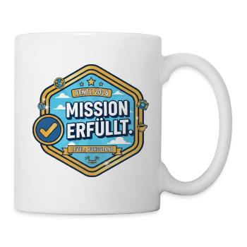 Pension 2026: Mission accomplished – Retirement level - Mug - white - Right