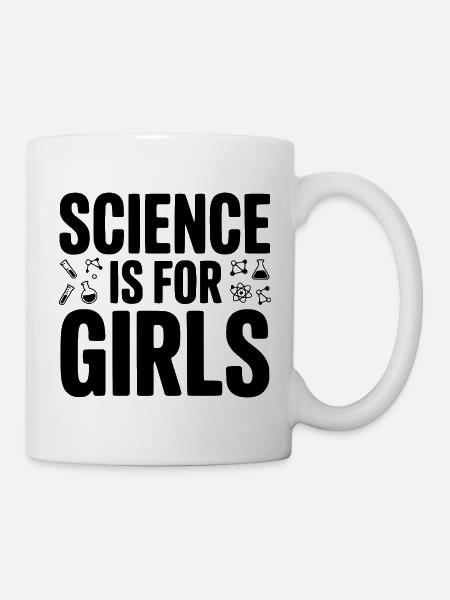 La science, c’est pour les filles - Mug blanc - blanc