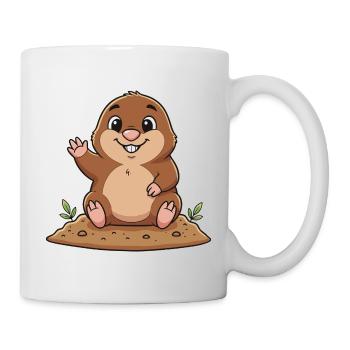 Cheerful Mole - Mug - white - Right