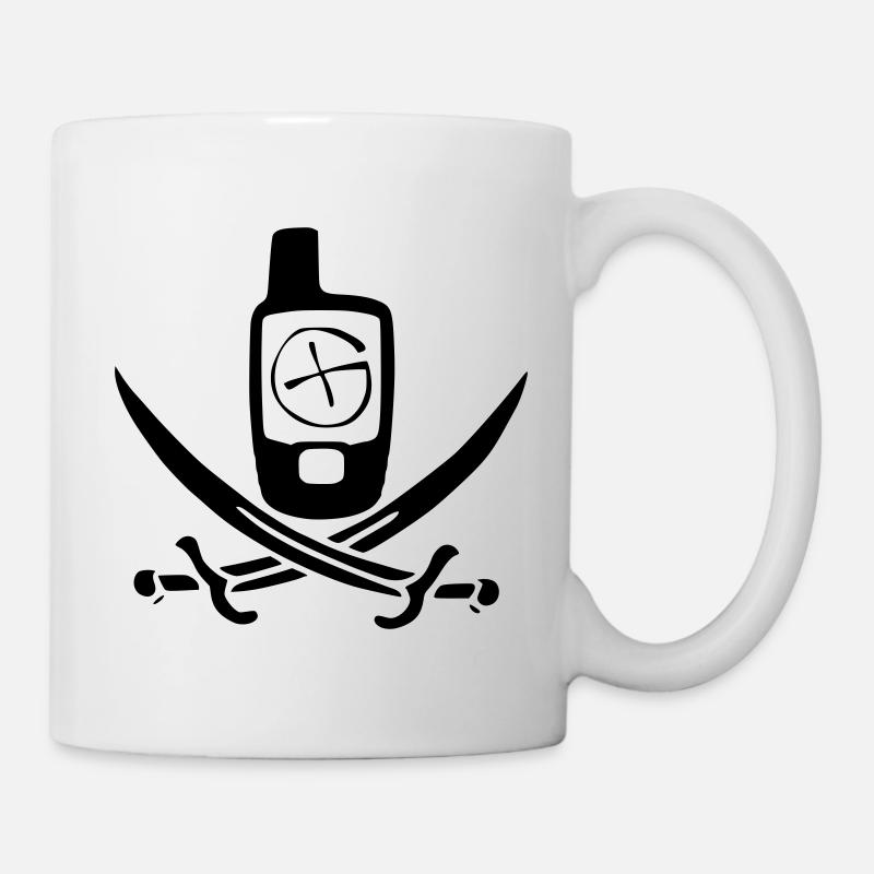Geocaching Pirate Flag - Mug - white