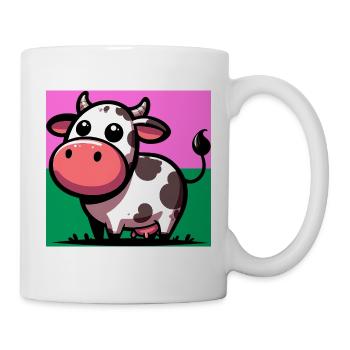 Kuh - Tasse - Weiß - Rechts
