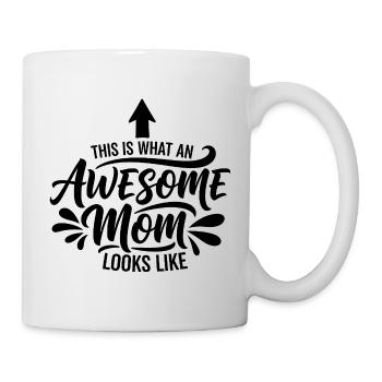 This is what a great mom looks like mom gift - Mug - white - Right