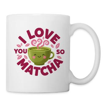 I Love You So Matcha Funny Green Tea Lover - Mug - white - Right