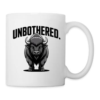 Emblème du taureau indifférent - Mug blanc - blanc - Droite