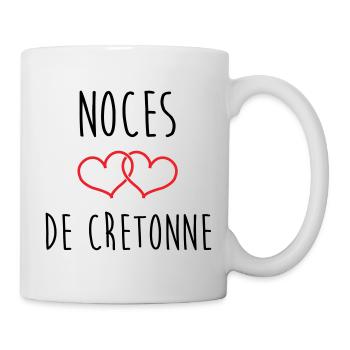 Cretonne wedding 19 years of love - Mug - white - Right