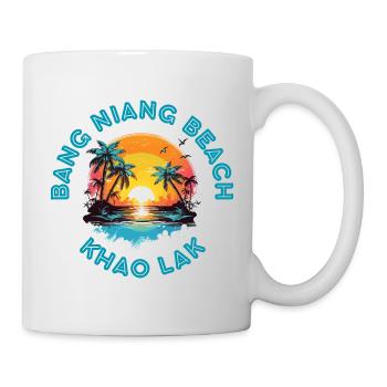 Bang Niang Beach Sonnenuntergangskreis - Tasse - Weiß - Rechts