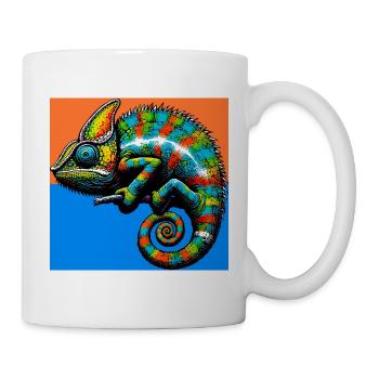 Chamäleon - Tasse - Weiß - Rechts
