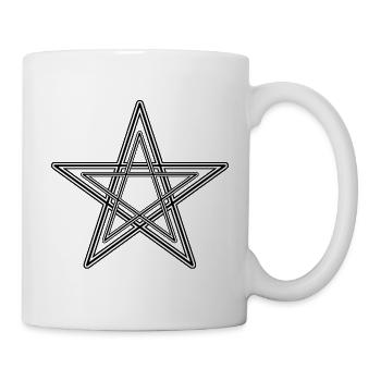 Pentgram / Drudenfuß - Mug blanc - blanc - Droite