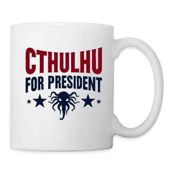 Cthulhu for Presidents - Mug - white - Right