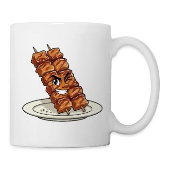 Gegrillter Spießheld - Tasse - Weiß - Rechts