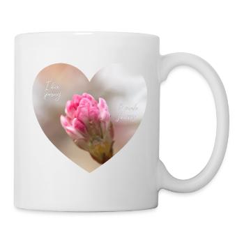 Spring love a pink blossom heart - Mug - white - Right