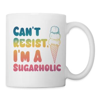 Kann dem Sugarholic Cream Gradient nicht widerstehen - Tasse - Weiß - Rechts