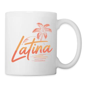 Tout ce que j’aime est illégal, cher ou latina - Mug blanc - blanc - Droite
