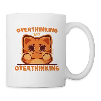 Trop réfléchir à mes réflexions excessives - Mug blanc - blanc - Droite