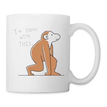 Funny sarcastic humor illustration - Mug - white - Right