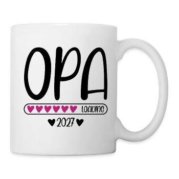 Opa 2027 loading Herzchen Ladebalken - Tasse - Weiß - Rechts