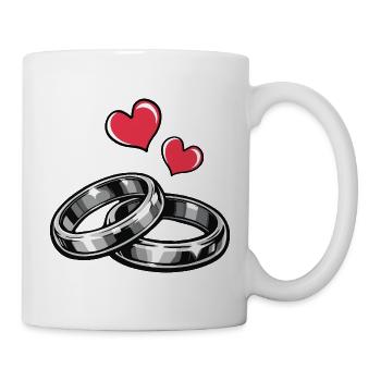 Eheringe - Tasse - Weiß - Rechts