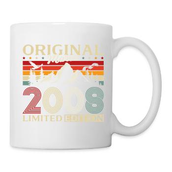 18th Birthday Gift Husband Vintage March 2008 - Mug - white - Right