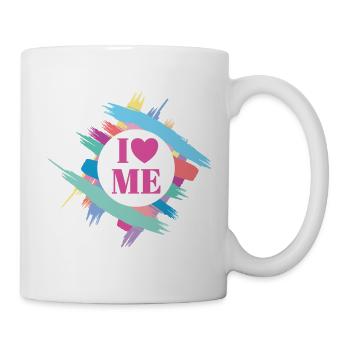 Selbstbewusstsein Character Stärke Coach I Love me - Tasse - Weiß - Rechts