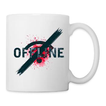 Chronically Offline - Digital Detox Art - Tasse - Weiß - Rechts