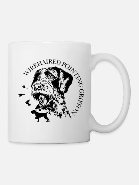 Wirehaired Pointing Griffon Jagdhunde Wilsigns  - Tasse - Weiß