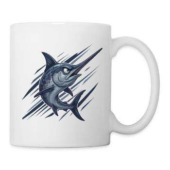Espadon dans la tempête - Mug blanc - blanc - Droite