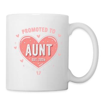 Tante 2026 Tante 2026 Befördert zu Tante 2026 - Tasse - Weiß - Rechts