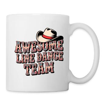 Awesome Line Dance Team - Tasse - Weiß - Rechts