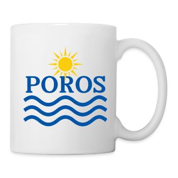 Poros Sun Waves Design - Mug - white - Right