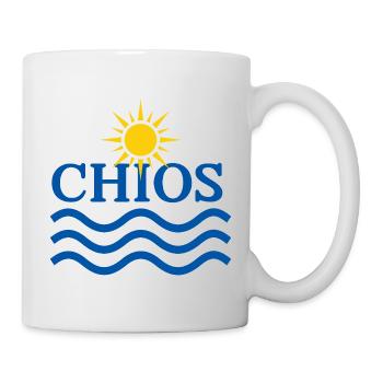 Soleil de Chios et vagues océaniques - Mug blanc - blanc - Droite