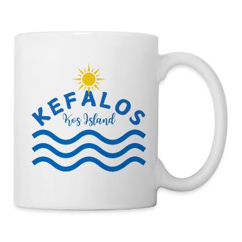 Kefalos Kos Island-Sun and Waves - Mug - white - Right