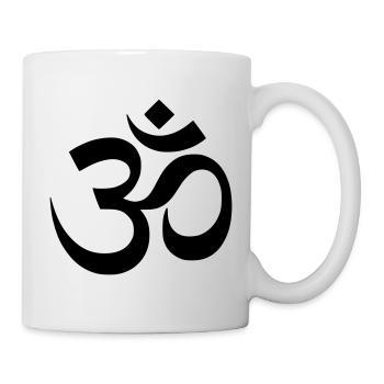 Om Symbol Mantra Silhouette - Tasse - Weiß - Rechts