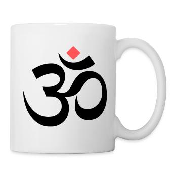 Méditation yoga en signe om - Mug blanc - blanc - Droite