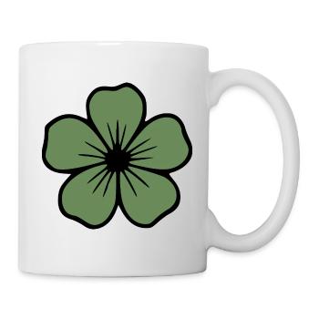 Hibiscus Flower Green Flower Hibiscus Hawaiian Blossom - Mug - white - Right