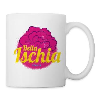 Ischia Oleander Italy Island Vintage Souvenir - Mug blanc - blanc - Droite