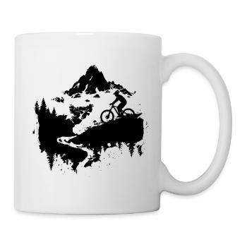Mountain Bike Lover Sketch - Mug - white - Right