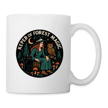 Waldzauber Waldhexe Patch - Tasse - Weiß - Rechts