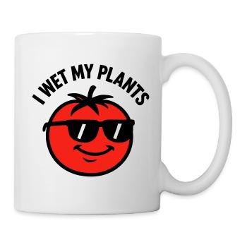 Je Mouille Mes Plantes Tomate Jardinage - Mug blanc - blanc - Droite