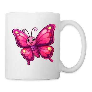Cuddly Pink Butterfly - Mug - white - Right